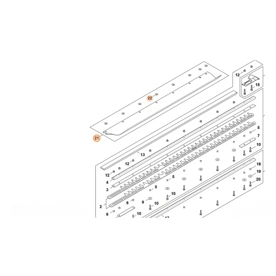 STIHL  Odrzutnik blaszany - 1000 mm T 4237 740 3301